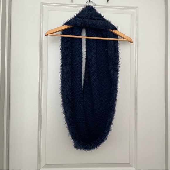 Navy Blue Infinity Scarf - Picture 4 of 7